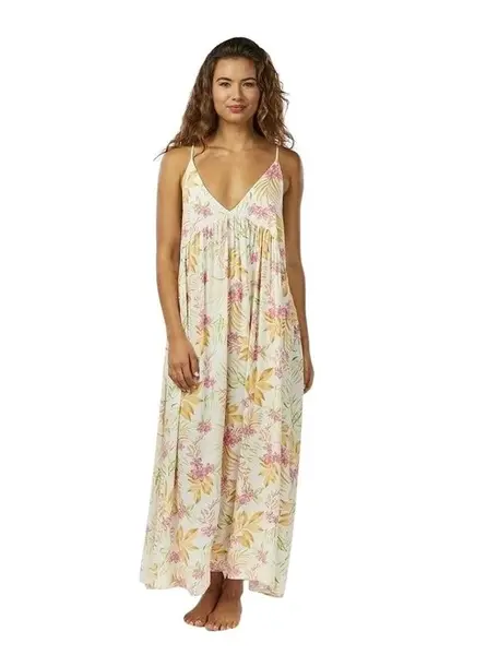 Rip curl dámské šaty Sun Dance Midi White | Bílá | Velikost S