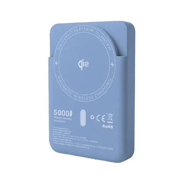 Forcell F-Energy MagSafe MagStand powerbanka 5000 mAh, Qi2, 20 W, modrá