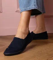 Gemre Navy blue women's slip-on sneakers Lenis