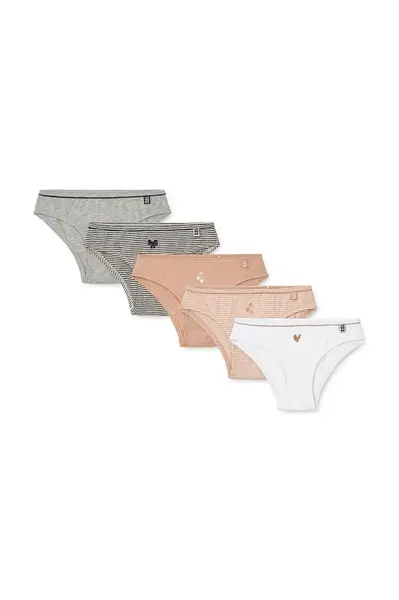 Liewood  kalhotky dětské bavlněné s elastanem Aylin Briefs 5-pack