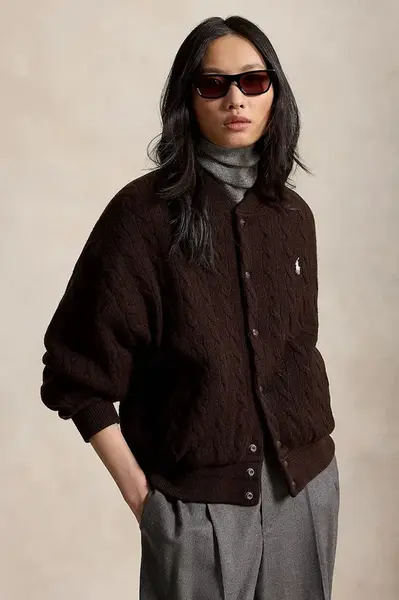 Polo Ralph Lauren  bomber dámský s vlnou