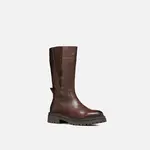 Tmavě hnědé dámské kozačky Geox Iridea - Dámské