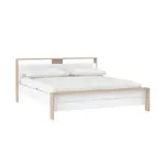 Boxxx POSTEL, 180/200 cm, bílá, barvy dubu