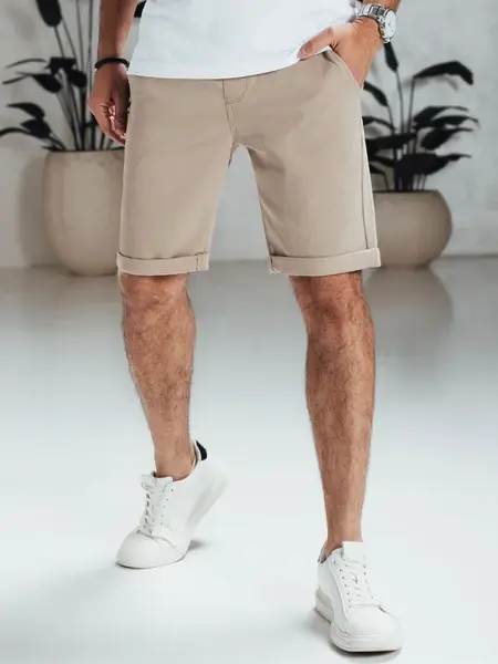 Pánské béžové chino kraťasy