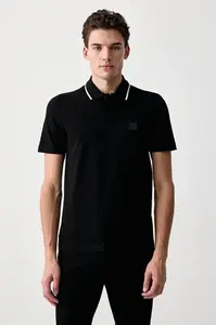 BOSS Orange  polo pánské bavlněné Passerford