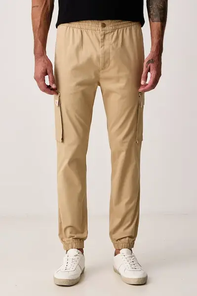 Calvin Klein Jeans  Boyfriend kalhoty pánské bavlněné s elastanem