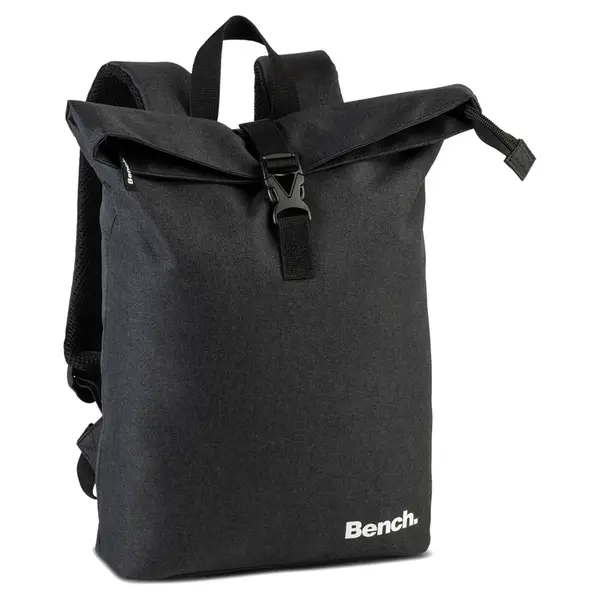 Malý městský rolovací batoh Bench Mota, polyester, na notebook 15" − černá 8l