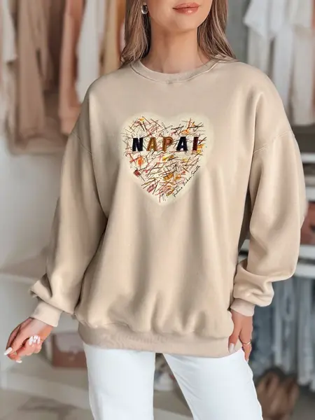 Dámská oversize mikina srdce SERDUCHOVA