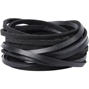 Flat Cowhide Leather Jewelry Cord