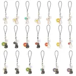 20Pcs Alloy Enamel Mobile Straps