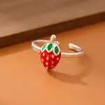 Brass Enamel Cuff Open Rings