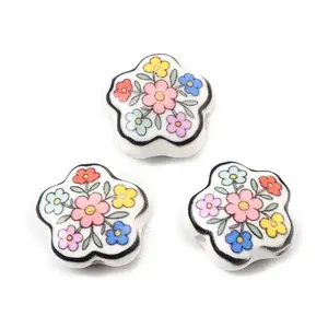 Printed Handmade Porcelain Beads