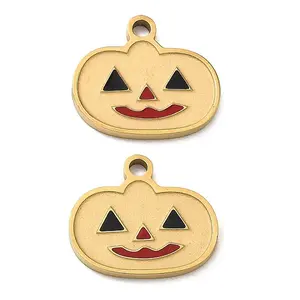 Halloween 304 Stainless Steel Enamel Pendants