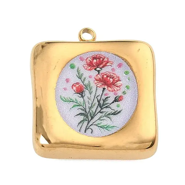 201 Stainless Steel Enamel Pendants