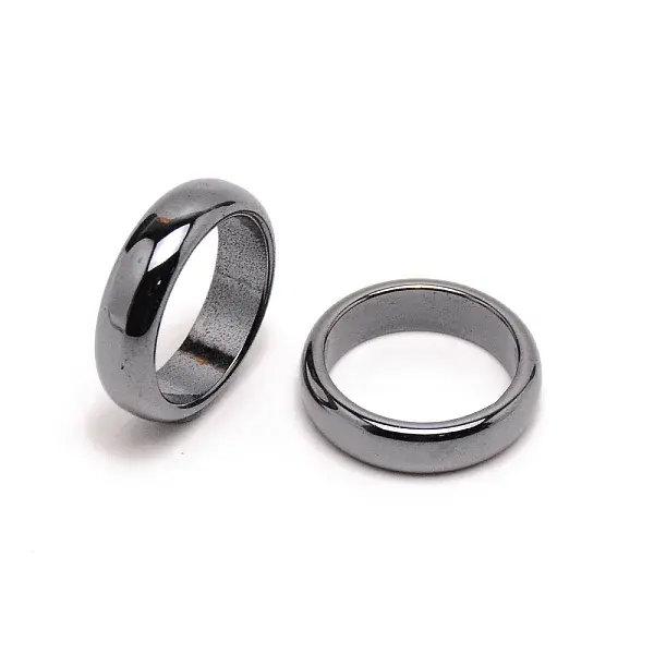 Non-magnetic Synthetic Hematite Finger Ring
