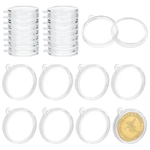 24Pcs Acrylic Commemorative Coins Storage Box