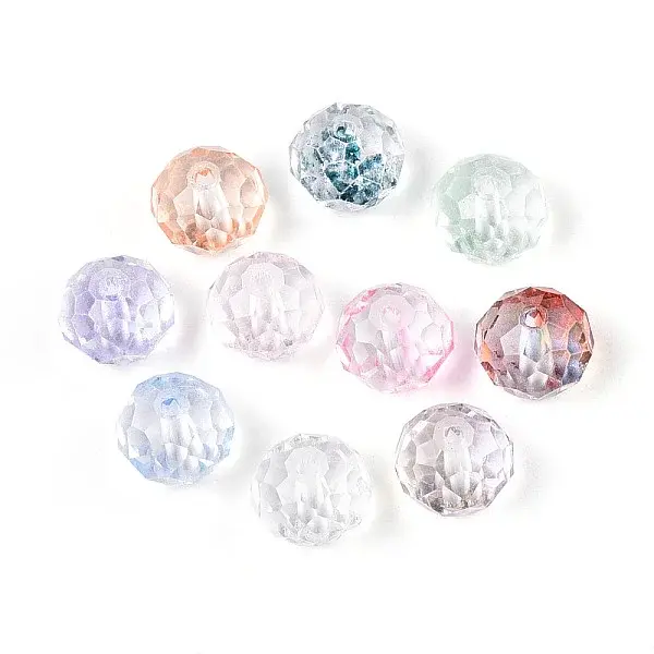 Baking Paint Transparent Glass Beads