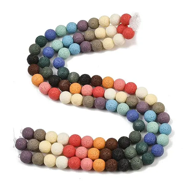 Natural Lava Rock Beads Strands