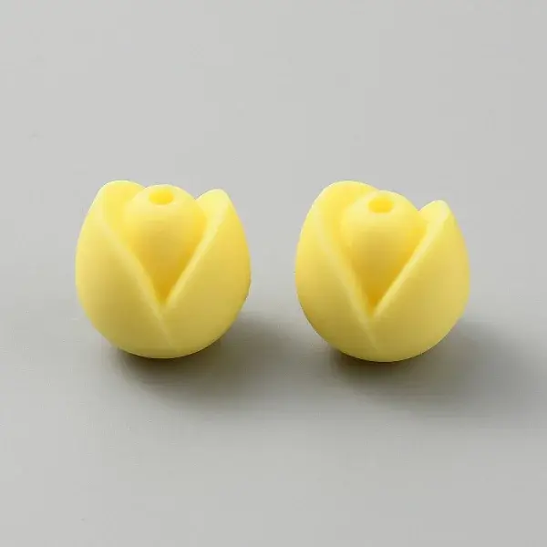 Flower Food Grade Eco-Friendly Silicone Beads