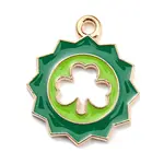 Saint Patrick's Day Alloy Enamel Pendants