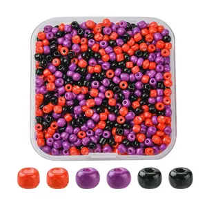 55.5G 3 Style Baking Paint Glass Round Seed Beads