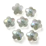 UV Plating Rainbow Iridescent Transparent Acrylic Beads