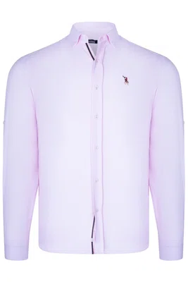 G974 DEWBERRY MEN'S SHIRT-LIGHT PINK