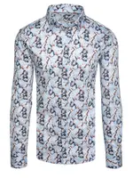 Pánská vzorovaná košile slim fit