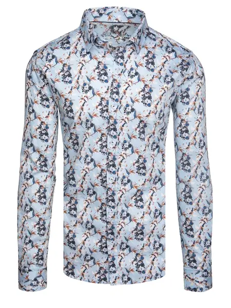Pánská vzorovaná košile slim fit