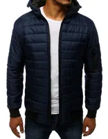 Pánská bunda prošívaná bomber jacket tmavě modrá Dstreet