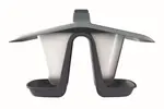 Krmítko pro ptáky BIRDYFEED DOUBLE antracit 28cm PRIBFD-S433