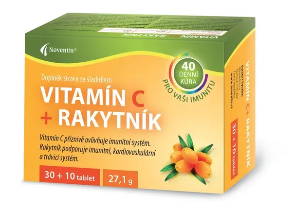 Noventis Vitamín C s rakytníkem 30+10 tablet