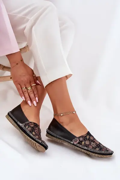 Kožené Vzorované Baletky Maciejka