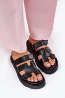 Dámské Pantofle Z Přírodní Kůže Na Platformě Zazoo