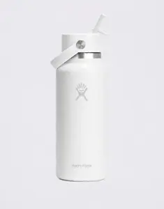 Hydro Flask Wide Mouth with Flex Straw Cap (946 ml) White