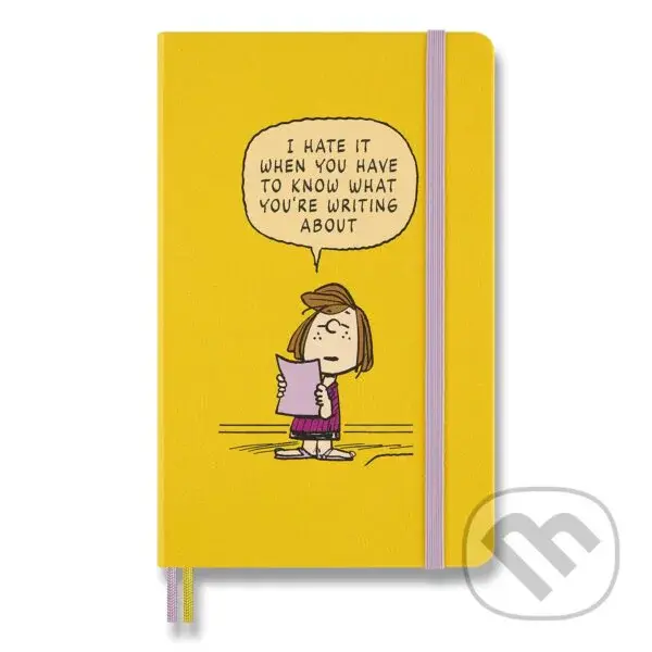 Moleskine - zápisník Peanuts (žltý)