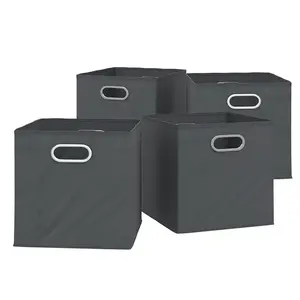 Vicco SKLÁDACÍ BOX Antracit 30 x 30 cm Sada 4 kusů