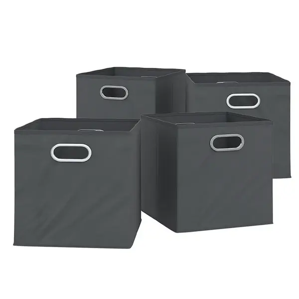 Vicco SKLÁDACÍ BOX Antracit 30 x 30 cm Sada 4 kusů