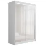 ALTDECOR ŠATNÍ SKŘÍŇ PEKA s LED - 120 cm - bílá