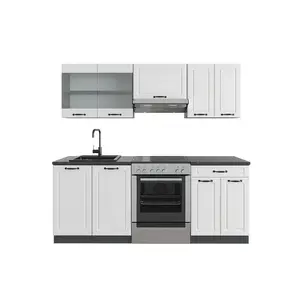 Vicco KUCHYŇSKÝ KOUT R-Line Bílý venkovský dům/antracit 200 cm , PD Antracit