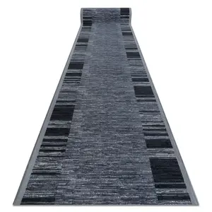 rugsX POGUMOVANÝ běhoun ADAGIO šedá 67/330 cm