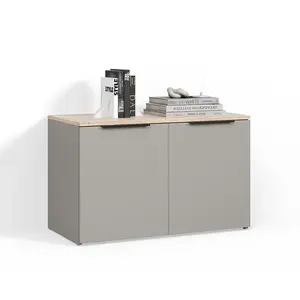 Livinity® KREDENC Piave Greige se 2 dveřmi