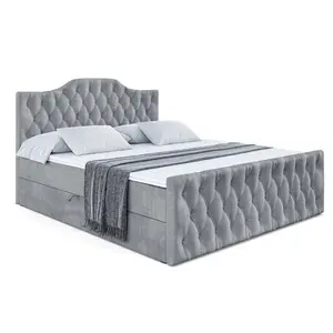ALTDECOR AMERICKÁ postel VILA-1-Z – 180 × 200 cm – H3 – šedá