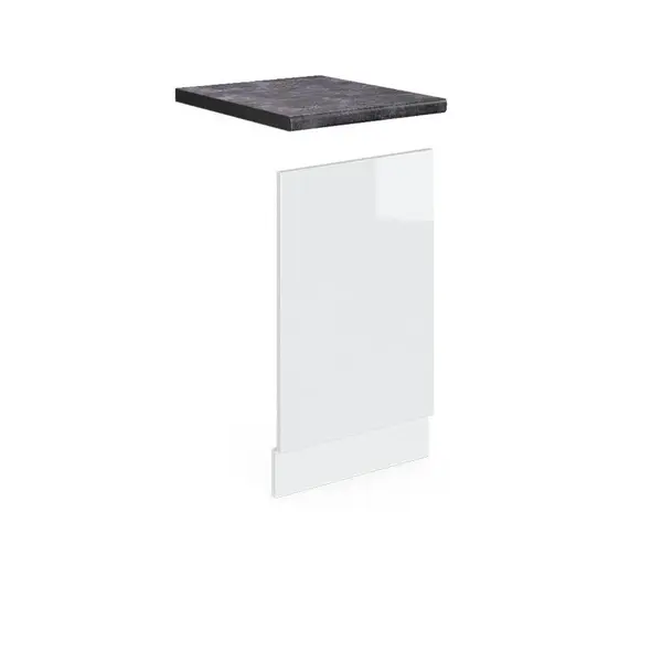 Vicco PŘEDNÍ PANEL R-Line Bílá vysoký lesk 45 cm , PD Antracit
