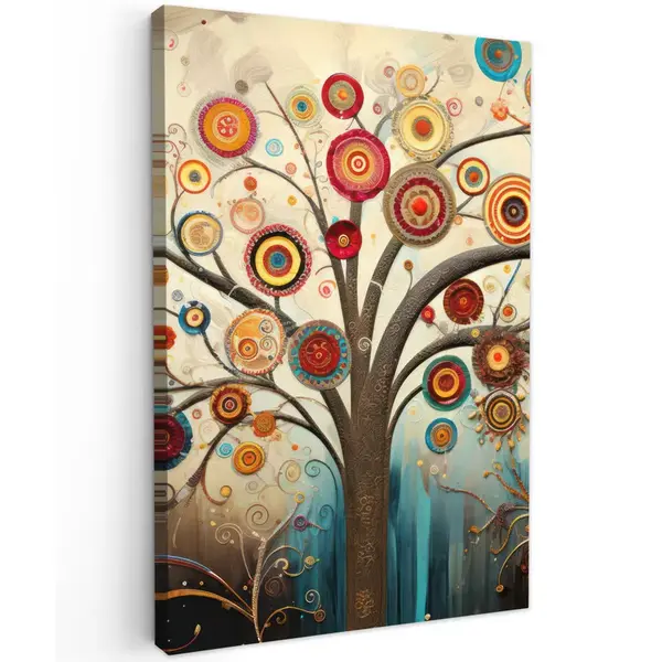 MuchoWow OBRAZ NA PLÁTNĚ Strom - Strom života - Barva 40x60 cm