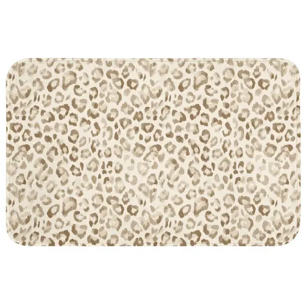OnlyWow WC PŘEDLOŽKA Leopard - Classic - Béžová 80x50 cm