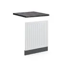 Vicco PŘEDNÍ PANEL Fame-Line Bílý venkovský dům 60 cm , PD Antracit