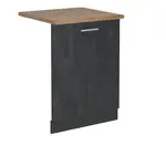 Vicco ČELNÍ PANEL MYČKY R-Line Černý beton 60 cm , PD Dub