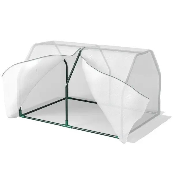Outsunny FOLIOVÝ SKLENÍK, bílý, ocel, PE plast
