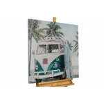 KUNSTLOFT RUČNĚ MALOVANÝ AKRYLOVÝ OBRAZ MODRÝ, 80/80 CM